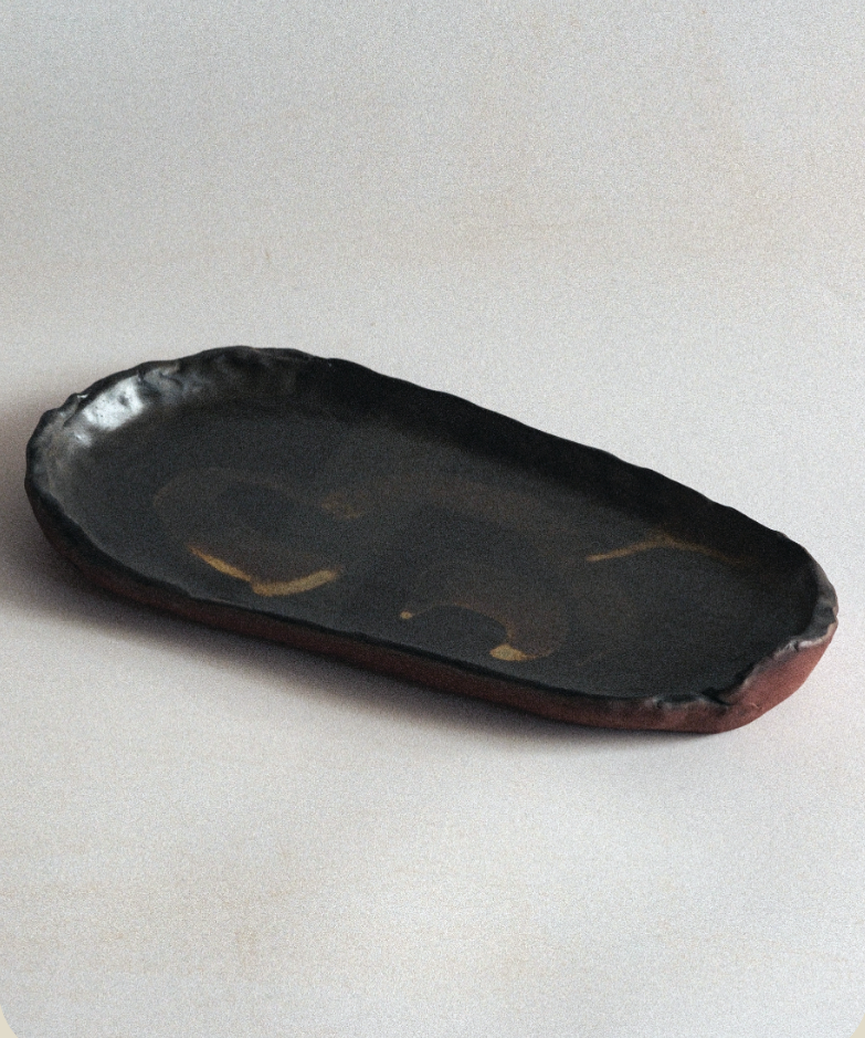 Onyx Oval Large 12" Serving Platter