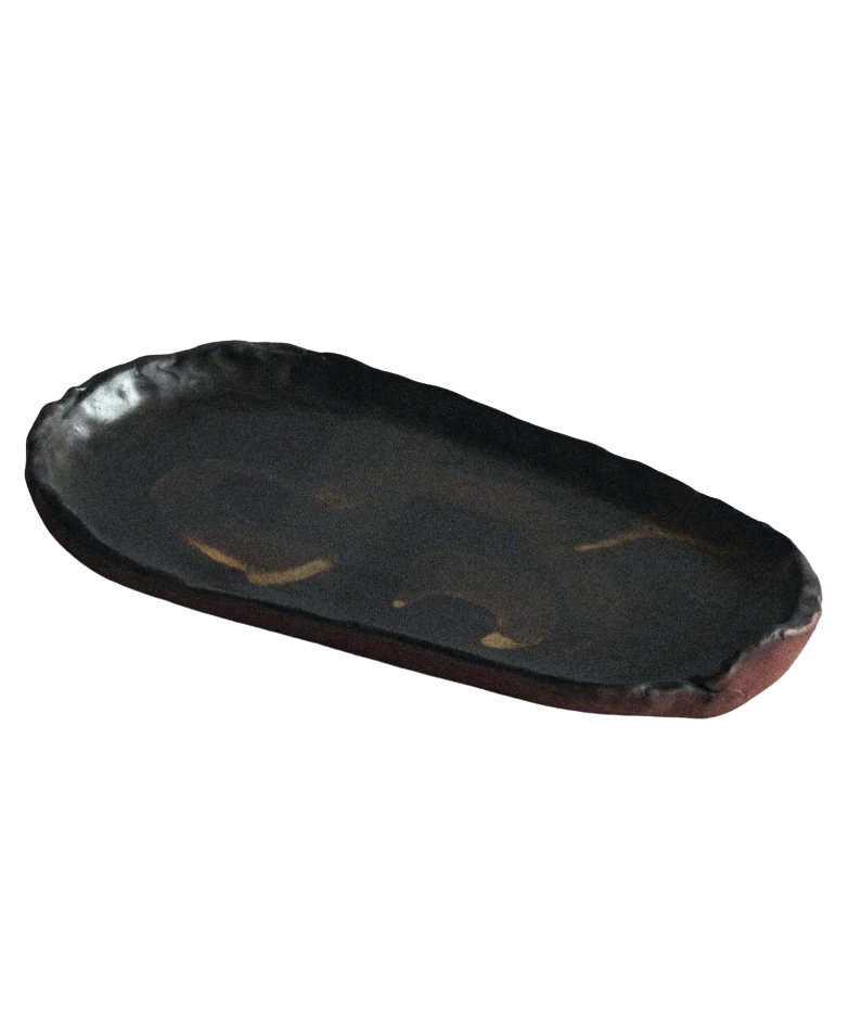 Onyx Oval Large 12" Serving Platter